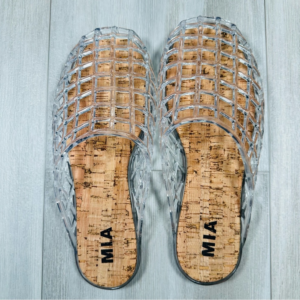 MIA Women’s Darby Clear Slip On Jelly’s Size 9 - Picture 4 of 6